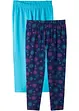 Leggings a pinocchietto con cotone biologico (pacco da 2), bonprix