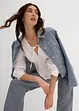 Blusa arricciata con cuciture elasticizzate, bonprix