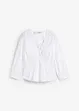 Blusa arricciata con cuciture elasticizzate, bonprix