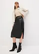 Gonna midi in similpelle, bonprix