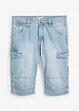 Bermuda cargo lunghi in jeans leggeri, relaxed fit, bonprix