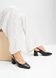 Décolleté slingback in pelle, bonprix