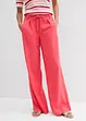 Pantaloni paper bag in misto lino leggero, bonprix