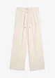 Pantaloni paper bag in misto lino leggero, bonprix