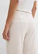 Pantaloni paper bag in misto lino leggero, bonprix