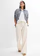 Pantaloni paper bag in misto lino leggero, bonprix