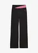 Pantaloni sportivi in cotone, svasati, bonprix