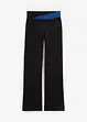 Pantaloni sportivi in cotone, svasati, bonprix