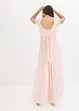 Abito in chiffon con pizzo e fascia da allacciare, bonprix