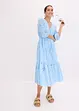 Abito midi con ricami traforati, bonprix