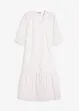 Abito midi con ricami traforati, bonprix