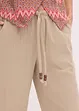 Pantaloni larghi con effetto operato, bonprix