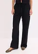Pantaloni larghi con effetto operato, bonprix