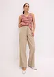 Pantaloni larghi con effetto operato, bonprix