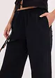 Pantaloni larghi con effetto operato, bonprix