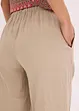 Pantaloni larghi con effetto operato, bonprix