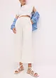 Pantaloni culotte con ricami traforati, bonprix