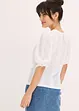 Maglia traforata con volant, bonprix