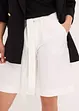Shorts in twill con cintura da annodare, bonprix