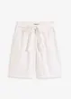 Shorts in twill con cintura da annodare, bonprix