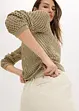 Shorts in twill con cintura da annodare, bonprix