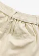 Shorts in twill con cintura da annodare, bonprix
