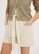 Shorts in twill con cintura da annodare, bonprix