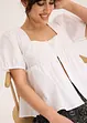 Blusa con maniche a palloncino e bottoni, bonprix
