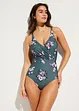 Costume intero modellante a compressione leggera con effetto incrociato, bonprix