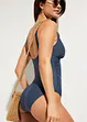 Costume intero modellante a compressione leggera con scollo a V, bonprix