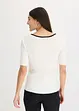 Maglione in filato fine con bordo a contrasto, bonprix