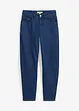 Jeans barrel in cotone biologico, vita media, bonprix