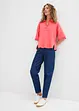 Jeans barrel in cotone biologico, vita media, bonprix