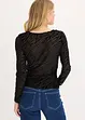 Maglia a maniche lunghe leggermente trasparente, bonprix