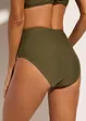 Slip a vita alta per bikini (pacco da 2), bonprix