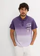 Polo a maniche corte in puro cotone con colori sfumati, bonprix