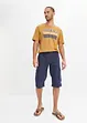 Bermuda cargo lunghi in misto lino, regular fit, bonprix