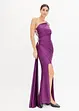 Abito lungo con strass e arricciature, bonprix