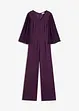 Tuta in jersey con maniche plissettate in fine chiffon, bonprix