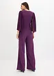 Tuta in jersey con maniche plissettate in fine chiffon, bonprix