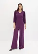 Tuta in jersey con maniche plissettate in fine chiffon, bonprix