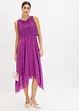 Abito midi in chiffon con pizzo, bonprix