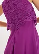 Abito midi in chiffon con pizzo, bonprix