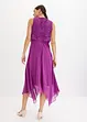 Abito midi in chiffon con pizzo, bonprix