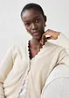 Cardigan in filato fine misto seta, bonprix