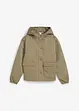 Giacca in twill con tasche applicate e cappuccio, bonprix