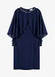Miniabito bodycon con mantellina staccabile, bonprix