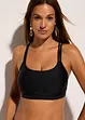 Reggiseno bustier per bikini con spalline incrociate, bonprix