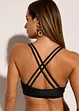 Reggiseno bustier per bikini con spalline incrociate, bonprix