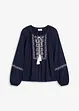 Blusa oversize con ricamo, bonprix